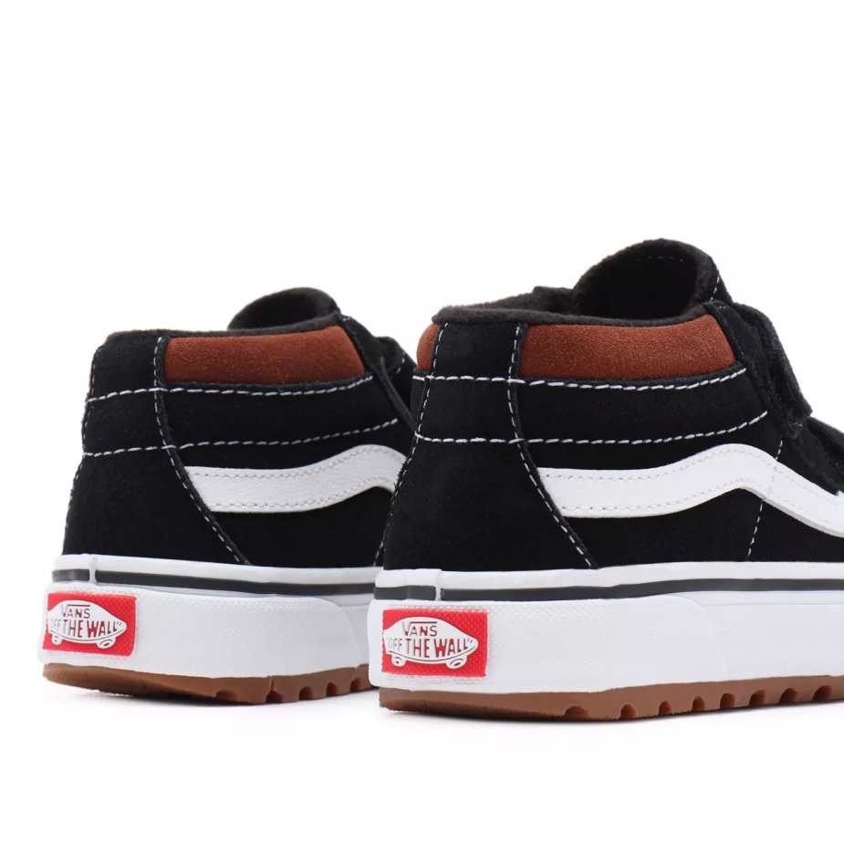Vans παιδικά Sk8-μεσαία επανέκδοση Mte-1 V παπούτσια (4-8 ετών) μαύρα
