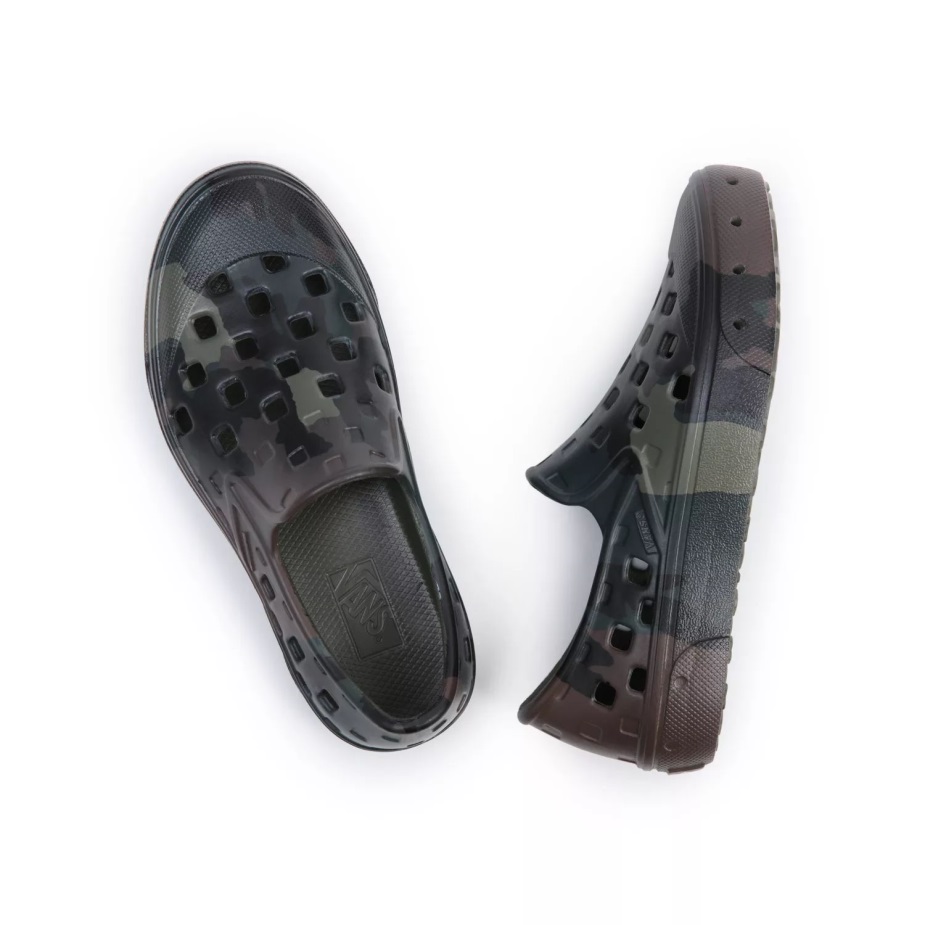 Vans παιδικά Slip-on Trk παπούτσια (4-8 ετών) πράσινο-καφέ