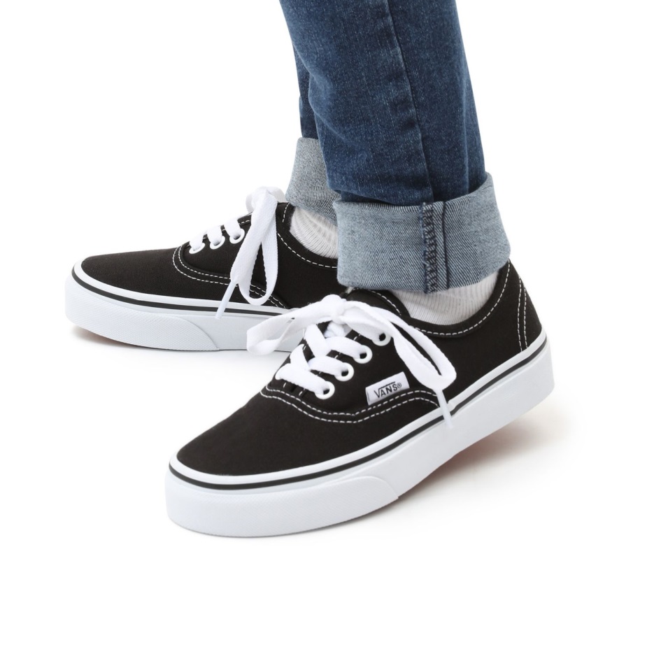 Vans παιδικά αυθεντικά παπούτσια (4-8 ετών) μαύρα