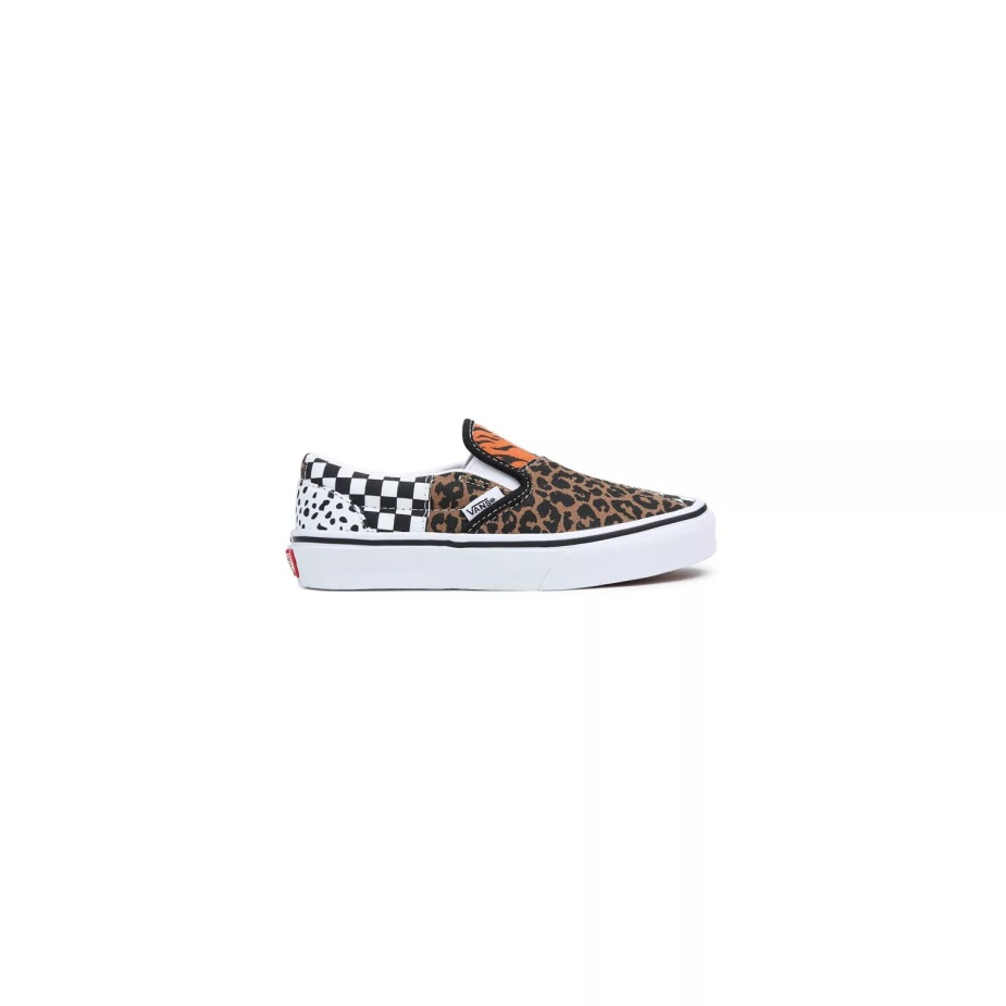 Vans παιδικά κλασικά Slip-on παπούτσια (4-8 ετών) μαύρο-άσπρο