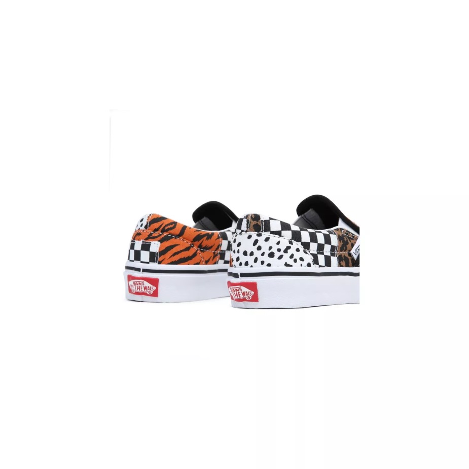 Vans παιδικά κλασικά Slip-on παπούτσια (4-8 ετών) μαύρο-άσπρο
