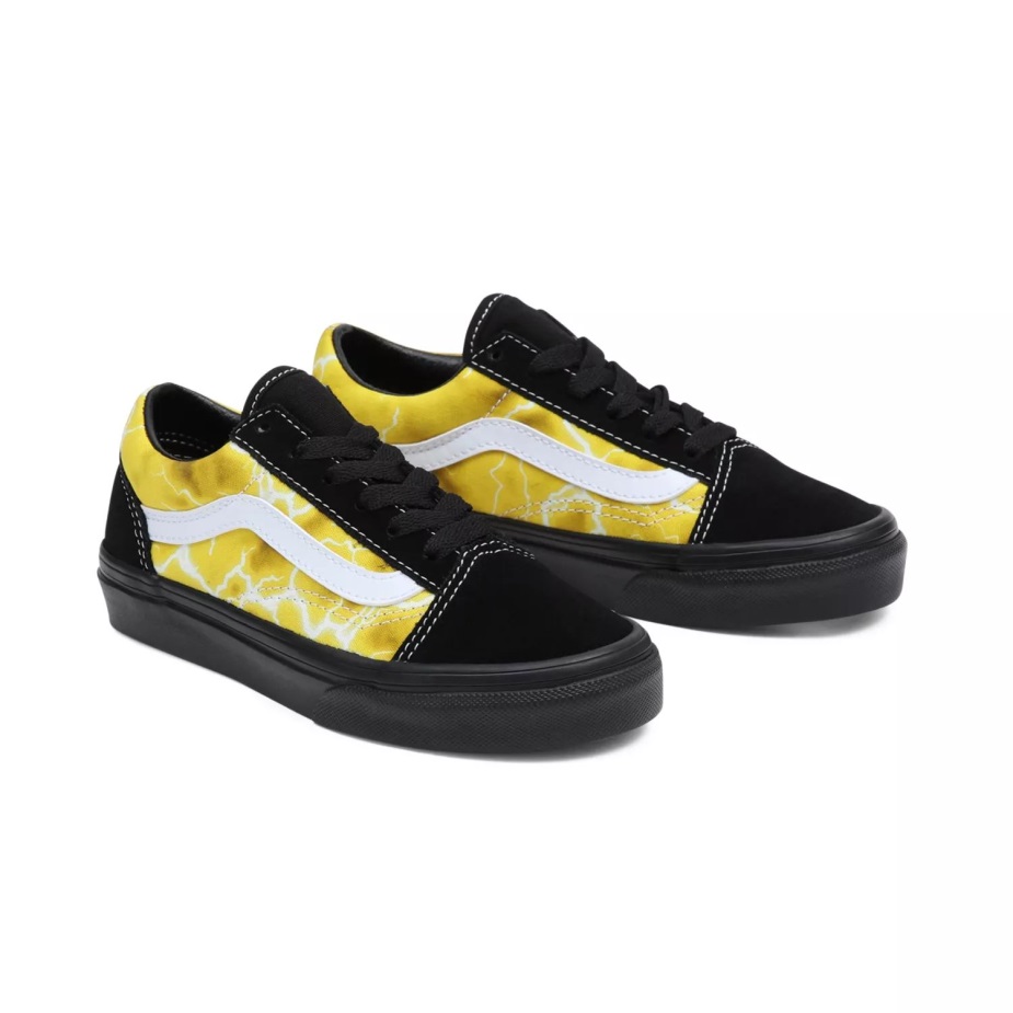 Vans παιδικά παπουτσια παλια Skool (4-8 χρονων) μαυρο-κίτρινο