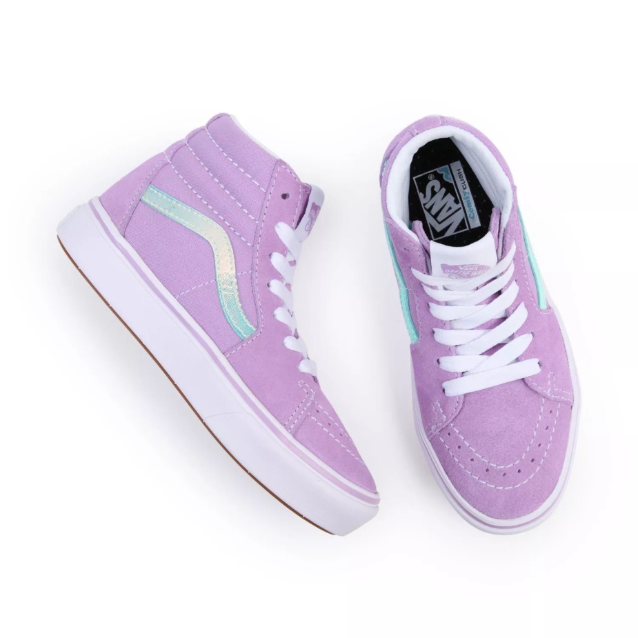 Vans παιδικά παπούτσια Comfycush Sk8-hi (4-8 ετών) ροζ