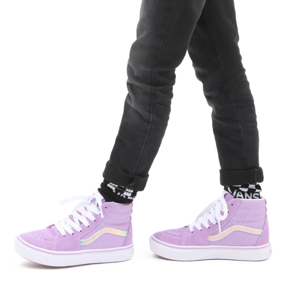 Vans παιδικά παπούτσια Comfycush Sk8-hi (4-8 ετών) ροζ