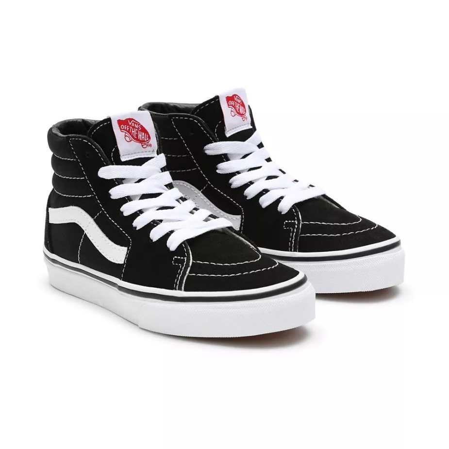 Vans παιδικά παπούτσια Sk8-hi (4-8 ετών) μαύρα