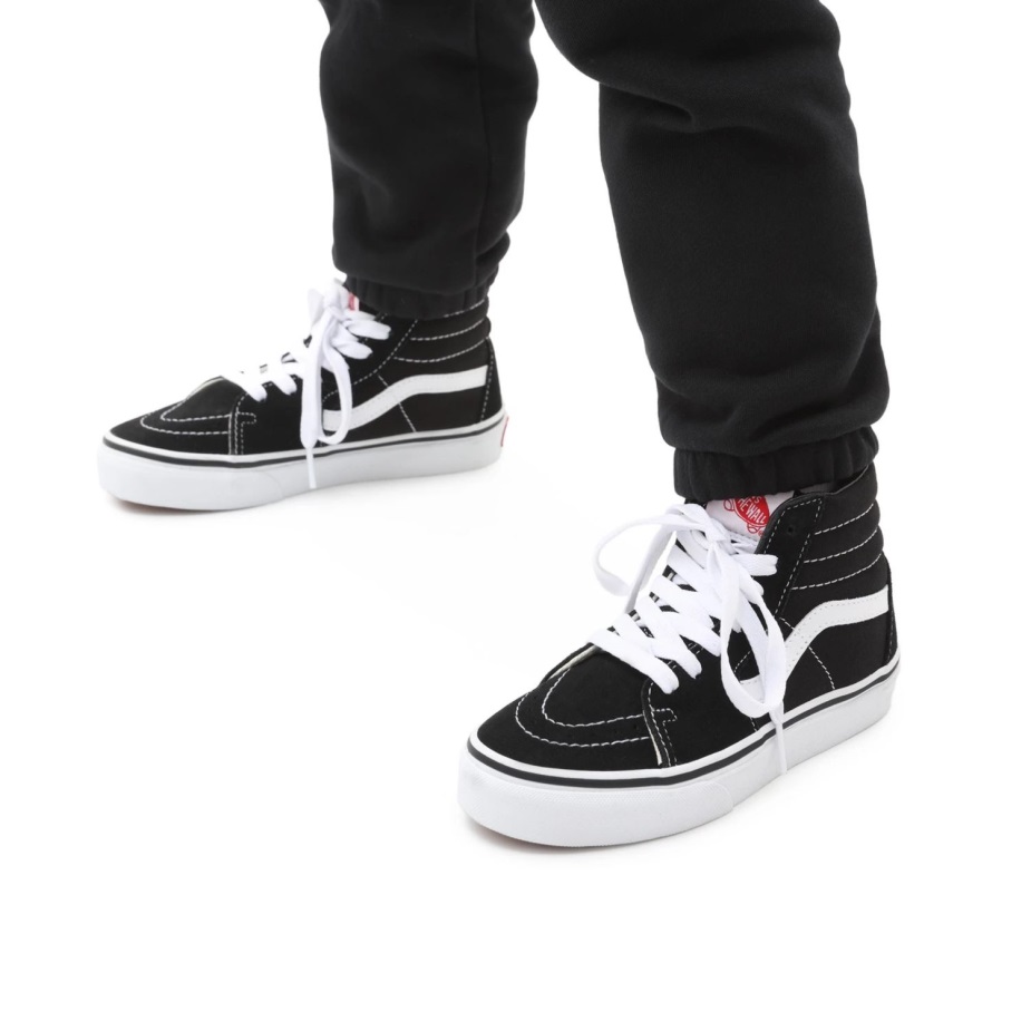 Vans παιδικά παπούτσια Sk8-hi (4-8 ετών) μαύρα