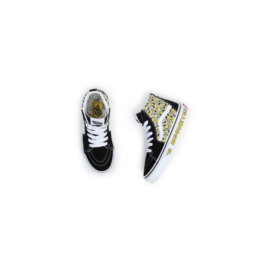 Vans παιδικά παπούτσια Sk8-hi (4-8 ετών) μαύρα