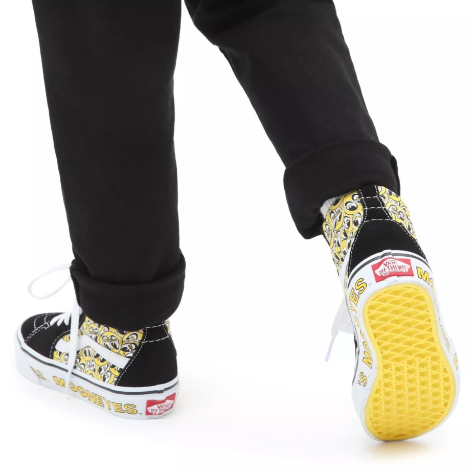 Vans παιδικά παπούτσια Sk8-hi (4-8 ετών) μαύρα