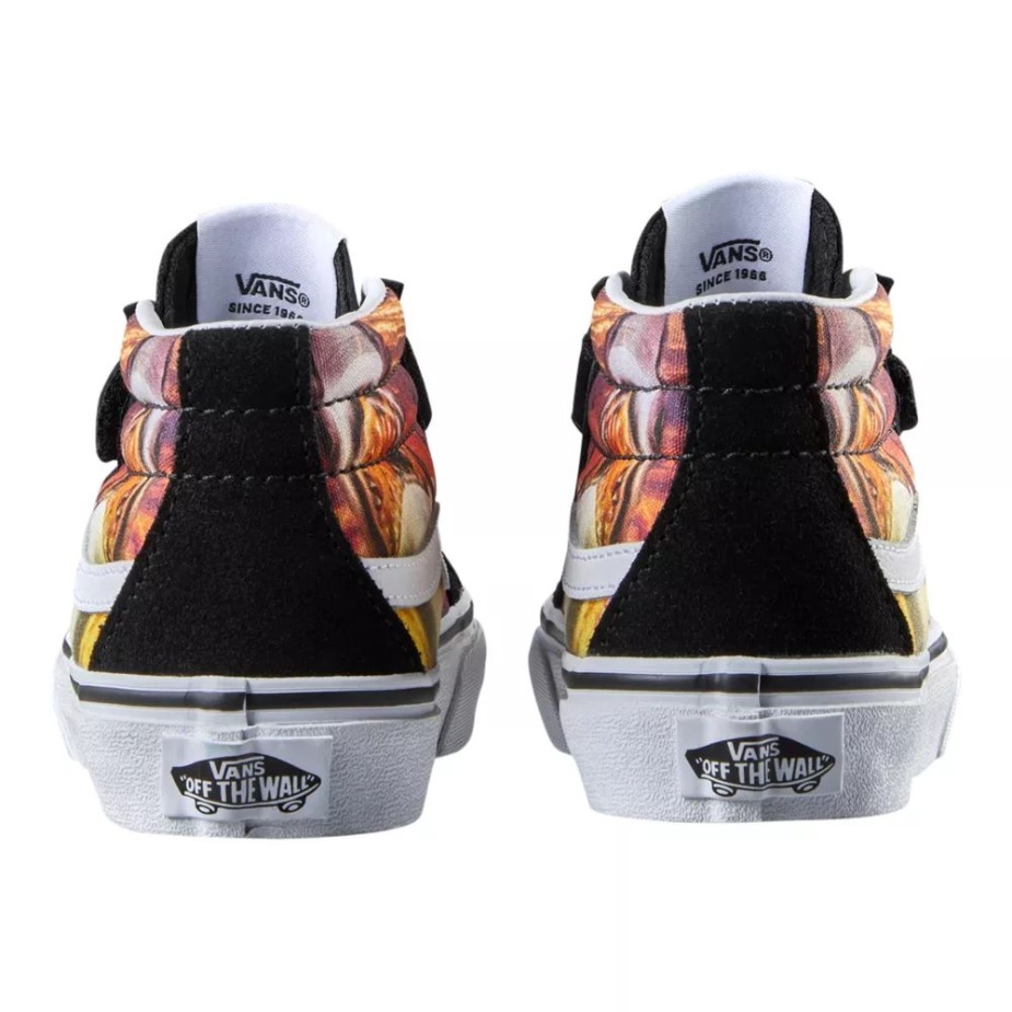 Vans παιδικά προσχολική κλασική επανέκδοση Sk8 V Skate παπούτσια αθλητικά παπούτσια αγοριών Mid Top Casual καρχαρίας ηλιοβασίλεμα-μαύρο