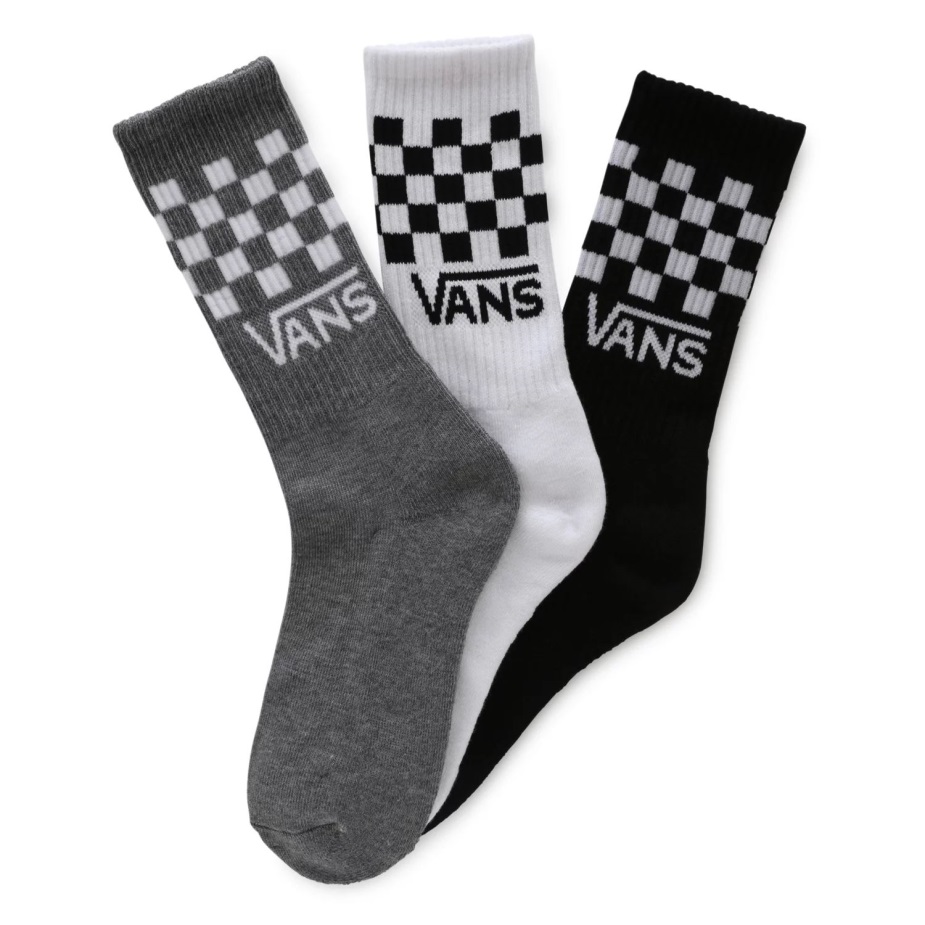 Vans παιδικές κάλτσες κλασικές καρέ (3 ζευγάρια) πολυ