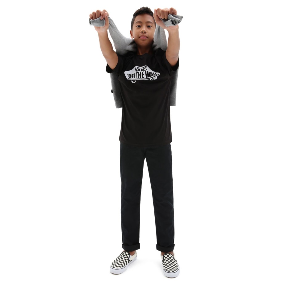 Vans παιδικό μπλουζάκι (8-14 ετών) μαύρο-άσπρο