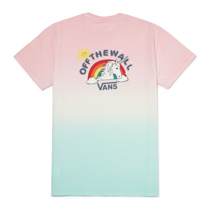 Vans παλέτα ουράνιο τόξο T-shirt ουράνιο τόξο ντεγκραντέ