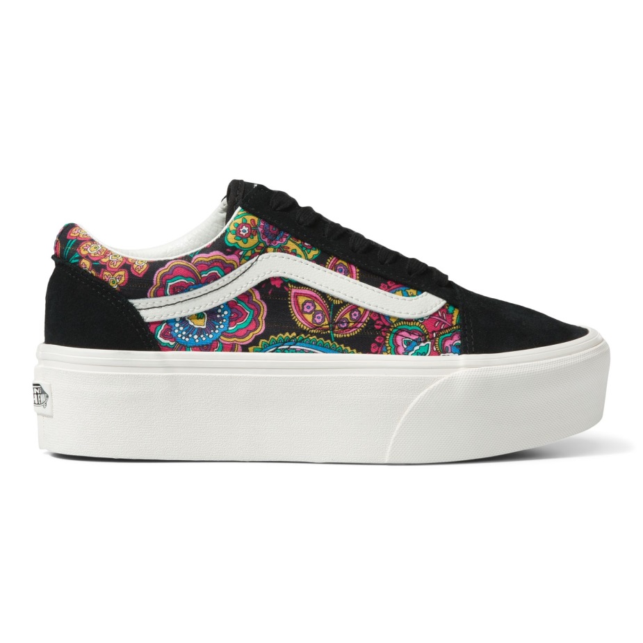 Vans παλιό Skool Stackform Paisley Bloom μαύρο