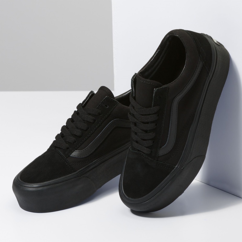 Vans παλιό Skool Stackform καστόρι-καμβάς μαύρο-μαύρο