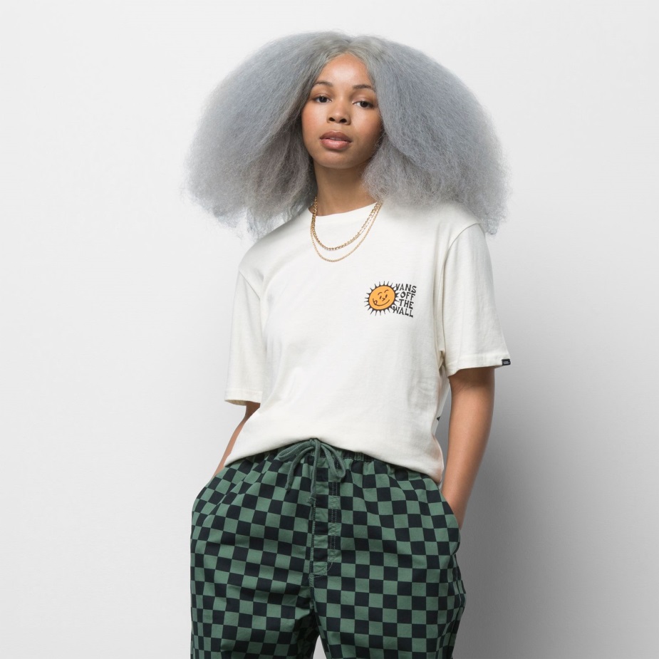 Vans πιο φωτεινό Daze T-shirt αντίκες λευκό