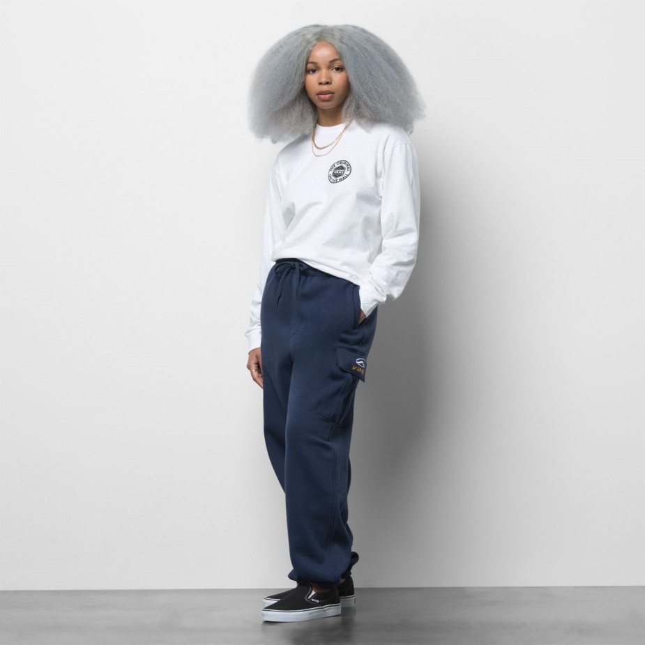 Vans πιο χαλαρό φλις παντελόνι μπλε φόρεμα