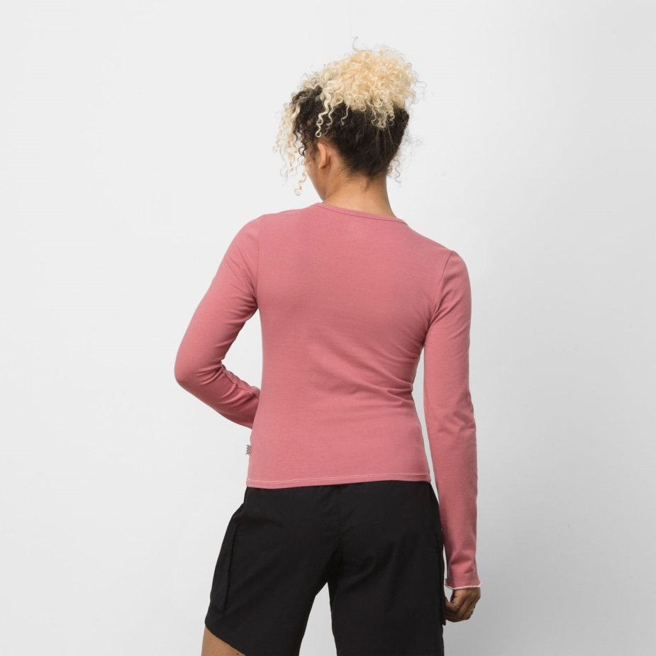 Vans που πετούν V Hightide μαρούλι άκρη μπλουζάκι Deco τριαντάφυλλο