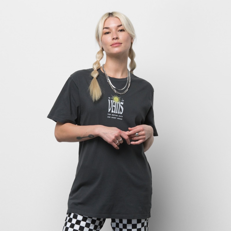 Vans πρωτότυπο μπλουζάκι νοοτροπίας μαύρο