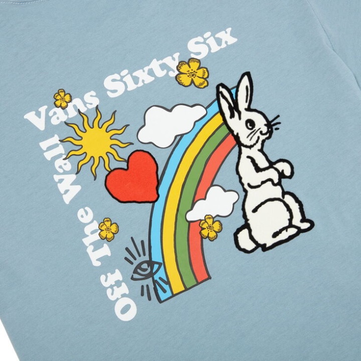 Vans ρετρό Groove κουνέλι κοντομάνικο μπλουζάκι Ashley Blue