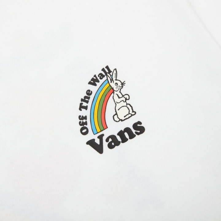 Vans ρετρό Groove κουνέλι κοντομάνικο μπλουζάκι λευκό