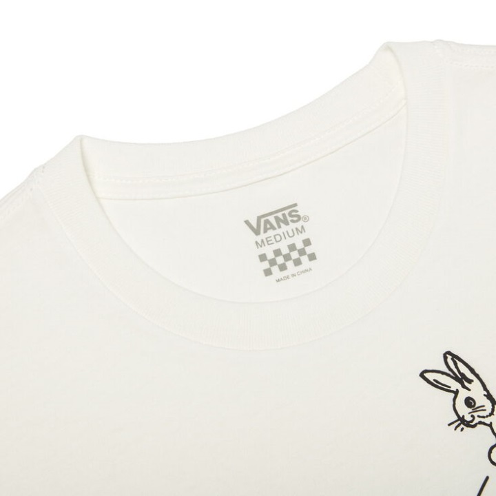 Vans ρετρό Groove μπλουζάκι Marshmallow με μασίφ κοντομάνικο τσέπη