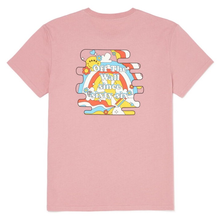 Vans ρετρό Groove χαμόγελο κοντομάνικο T-shirt Lilas