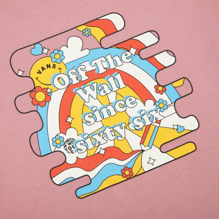 Vans ρετρό Groove χαμόγελο κοντομάνικο T-shirt Lilas