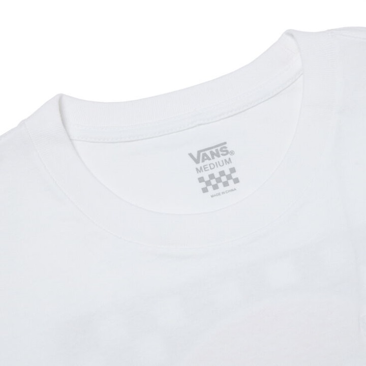 Vans ρετρό μπλουζάκι μικτό λευκό
