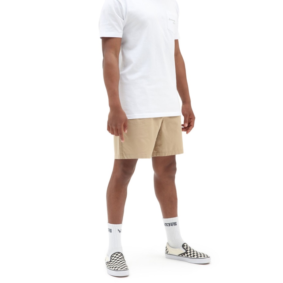 Vans σειρά χαλαρό ελαστικό σορτς μπεζ