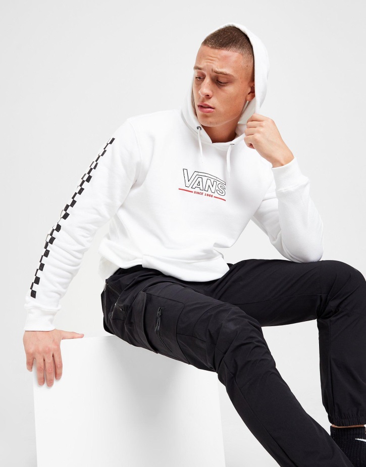 Vans σκίτσο Hoodie λευκό