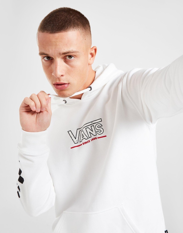 Vans σκίτσο Hoodie λευκό