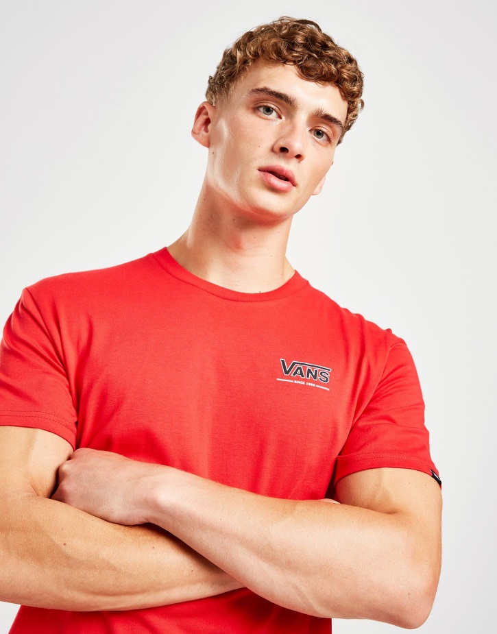 Vans σκίτσο μπλουζάκι κόκκινο