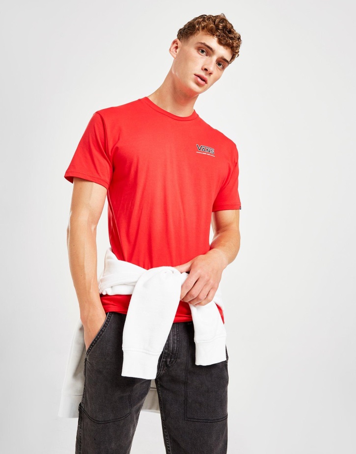 Vans σκίτσο μπλουζάκι κόκκινο