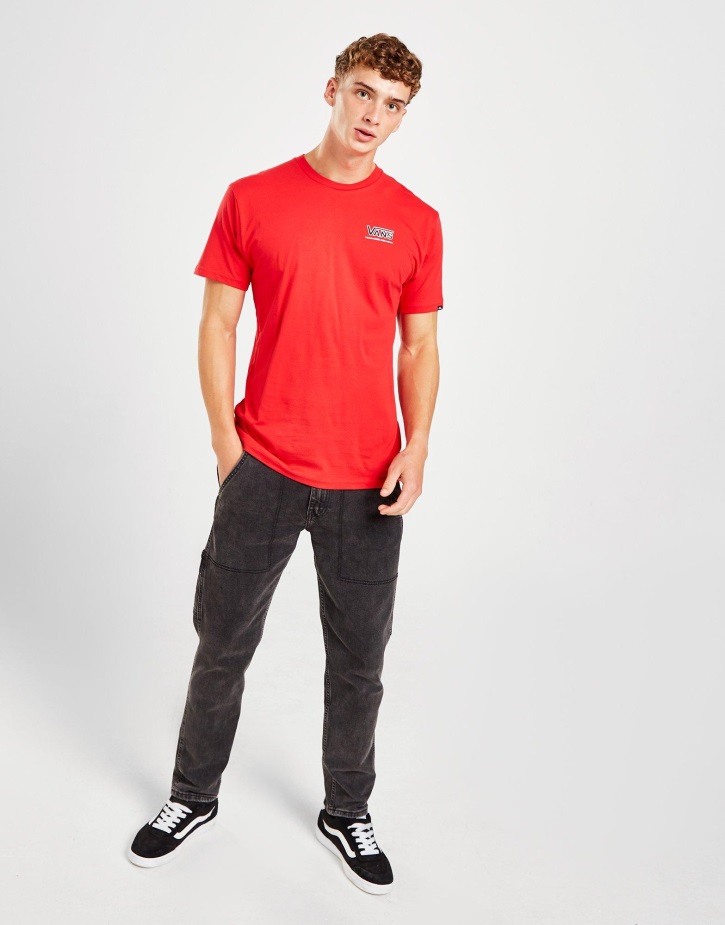 Vans σκίτσο μπλουζάκι κόκκινο