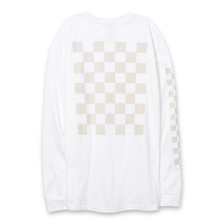 Vans σκακιέρα 21 μακρυμάνικη μπλούζα λευκό