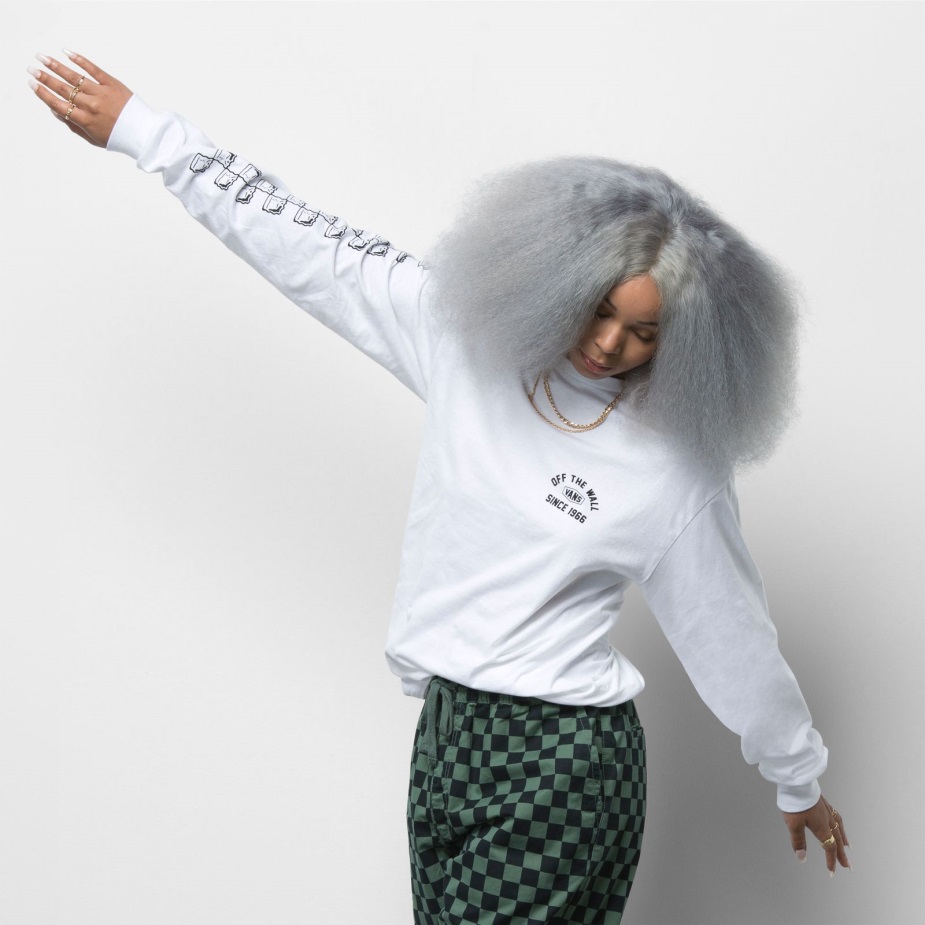 Vans σκακιέρα έρευνα μακρυμάνικο μπλουζάκι λευκό