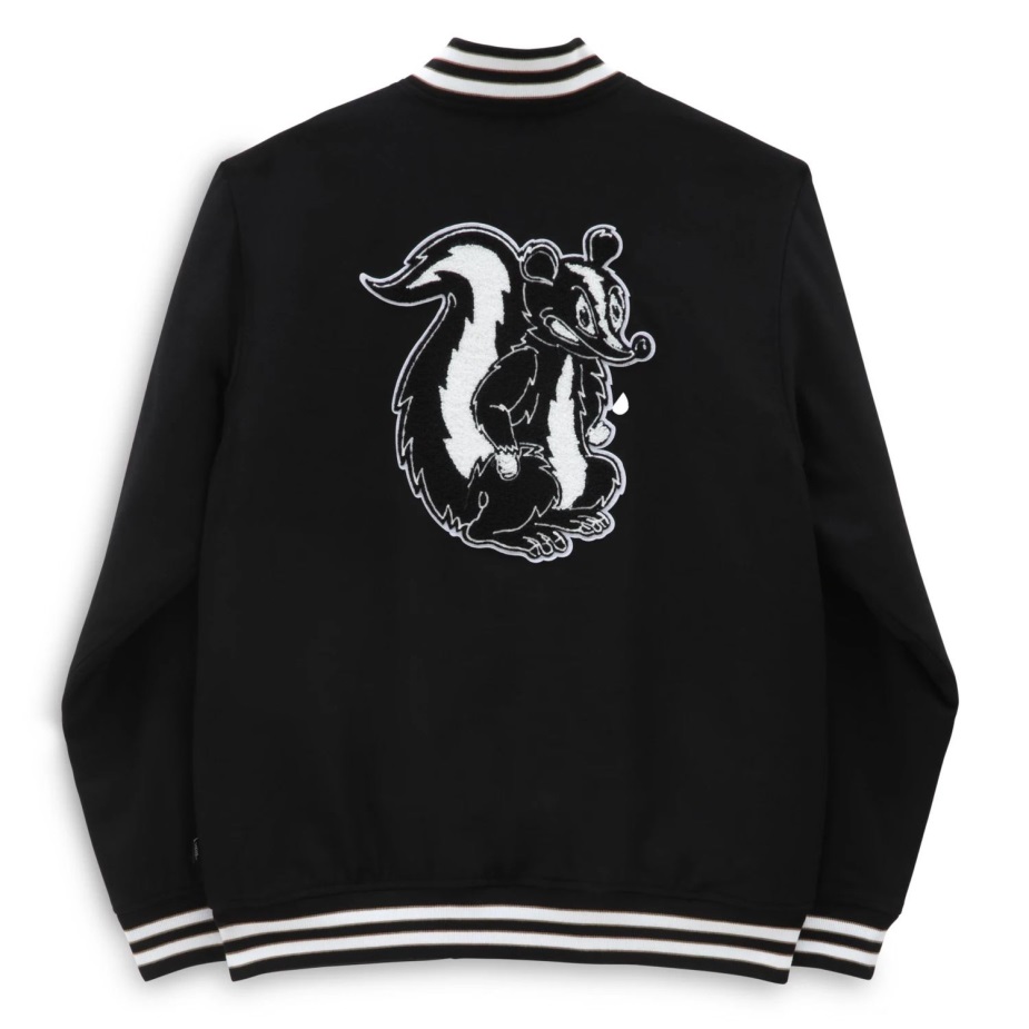 Vans σκακιέρα έρευνα πανεπιστημιακό μπουφάν μαύρο