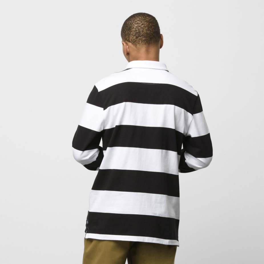 Vans σκακιέρα έρευνα πόλο μπλουζάκι μαύρο