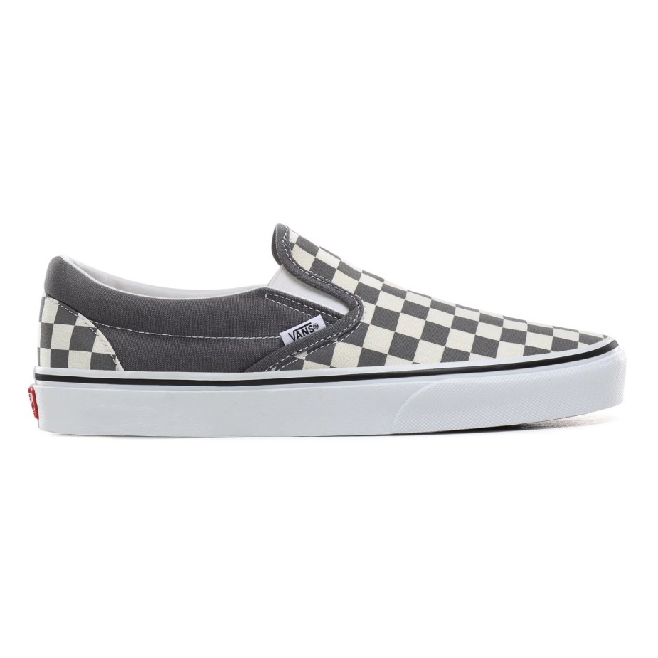 Vans σκακιέρα κλασικά Slip-on παπούτσια γκρι