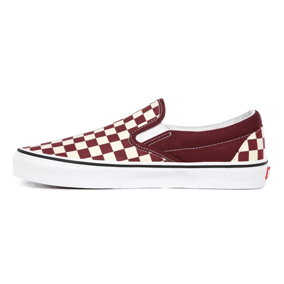 Vans σκακιέρα κλασικά Slip-on παπούτσια κόκκινο
