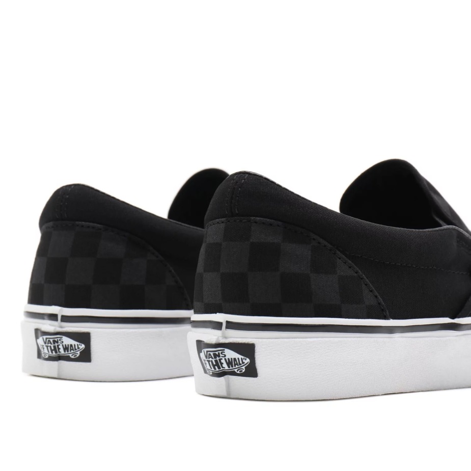 Vans σκακιέρα κλασικά Slip-on παπούτσια μαύρα