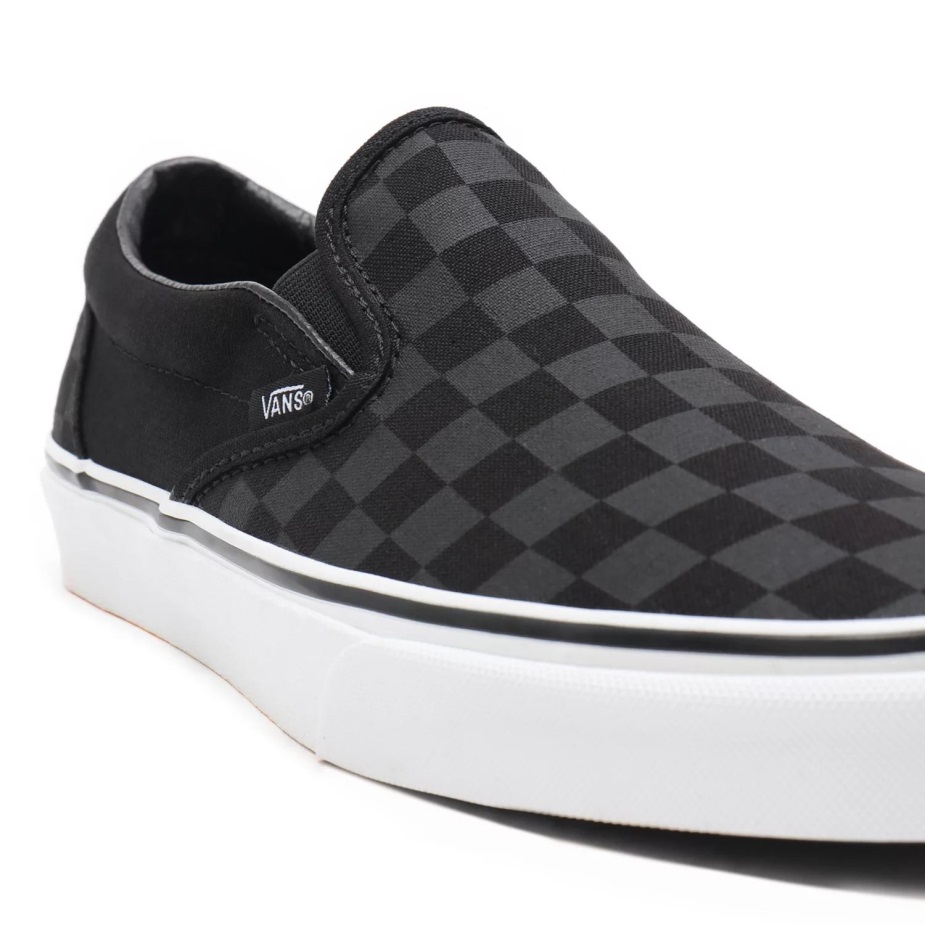 Vans σκακιέρα κλασικά Slip-on παπούτσια μαύρα