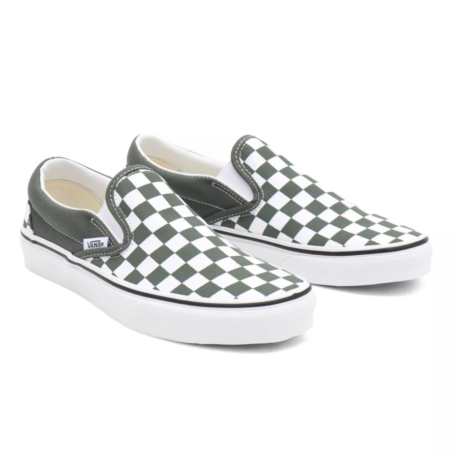 Vans σκακιέρα κλασικά Slip-on παπούτσια πράσινα