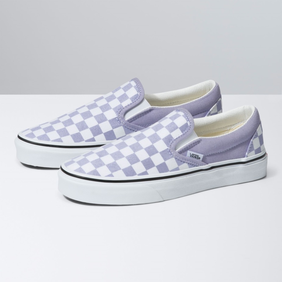 Vans σκακιέρα κλασικό Slip-on μωβ ρείκι