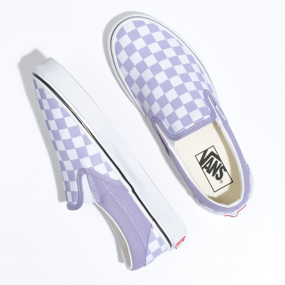 Vans σκακιέρα κλασικό Slip-on μωβ ρείκι