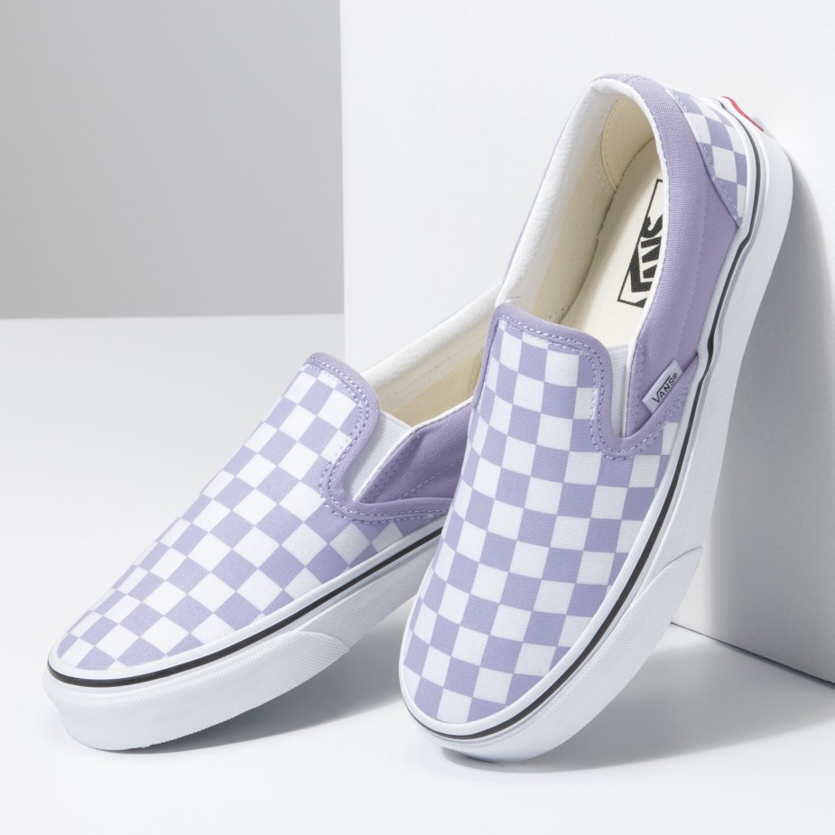 Vans σκακιέρα κλασικό Slip-on μωβ ρείκι