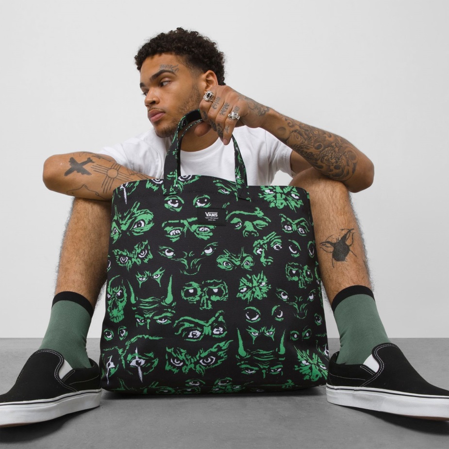 Vans σκούρα μάτια Tote Bag μαύρο