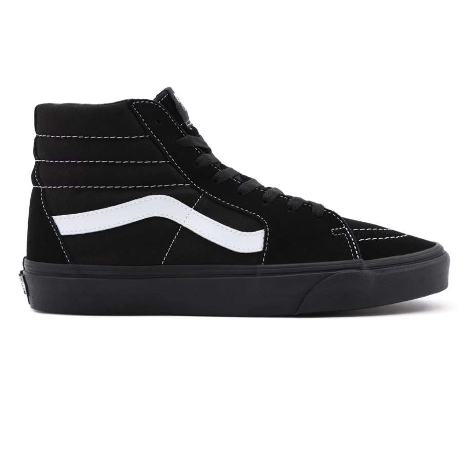 Vans σουέντ/καμβά παπούτσια Sk8-hi μαύρα