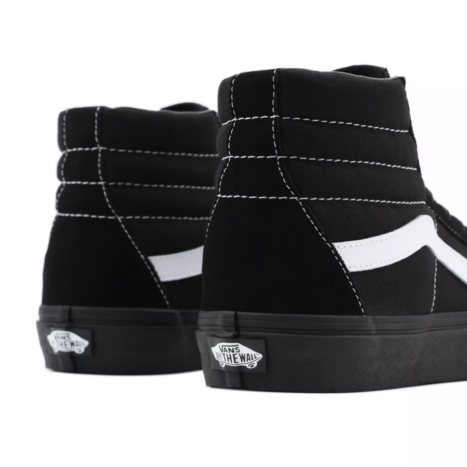 Vans σουέντ/καμβά παπούτσια Sk8-hi μαύρα