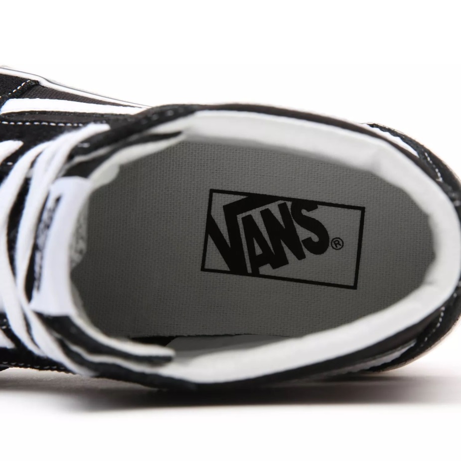 Vans σουέτ/καμβάς Sk8-hi στοιβαγμένα παπούτσια μαύρα